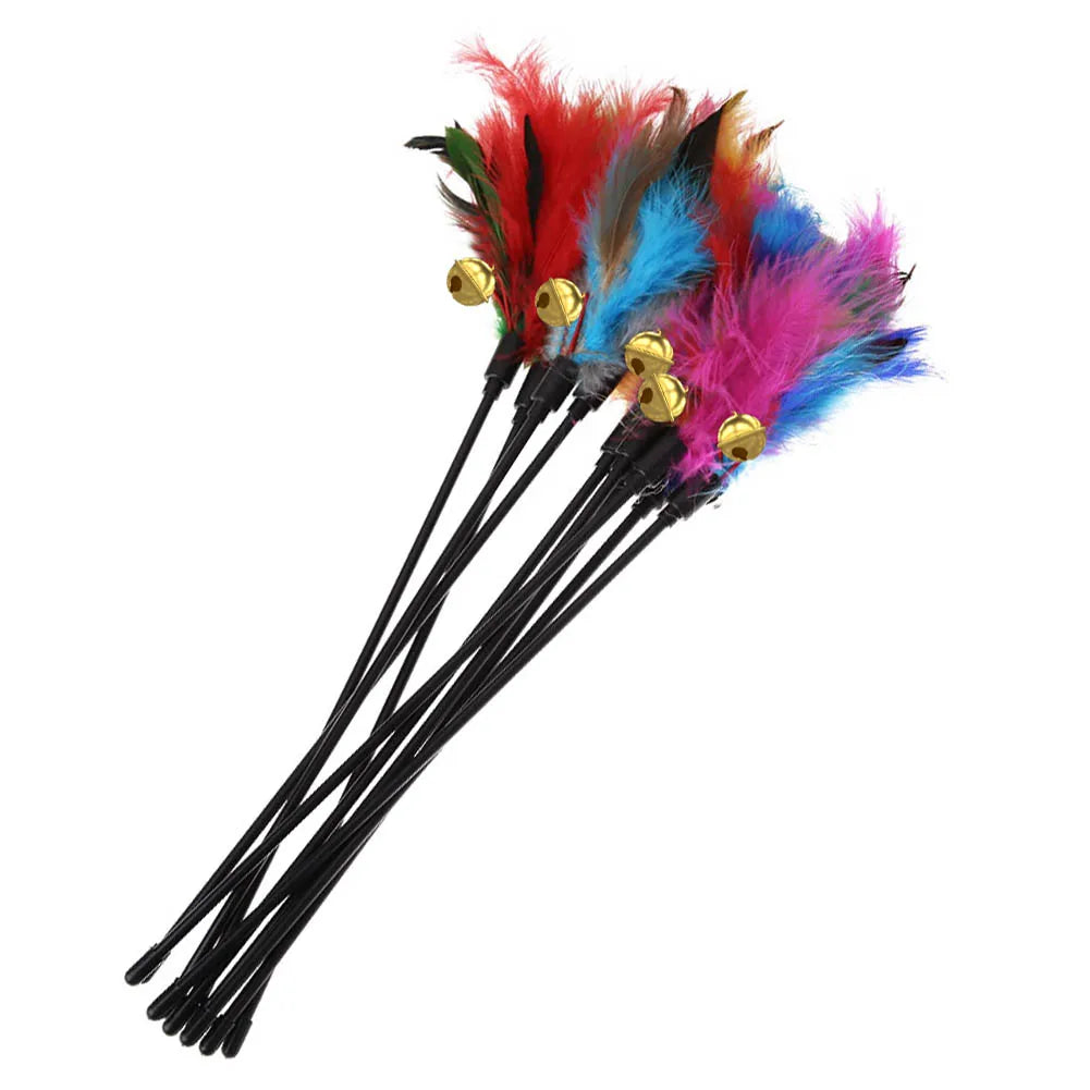 Feather Fiesta Cat Wand Set — 5 Pieces