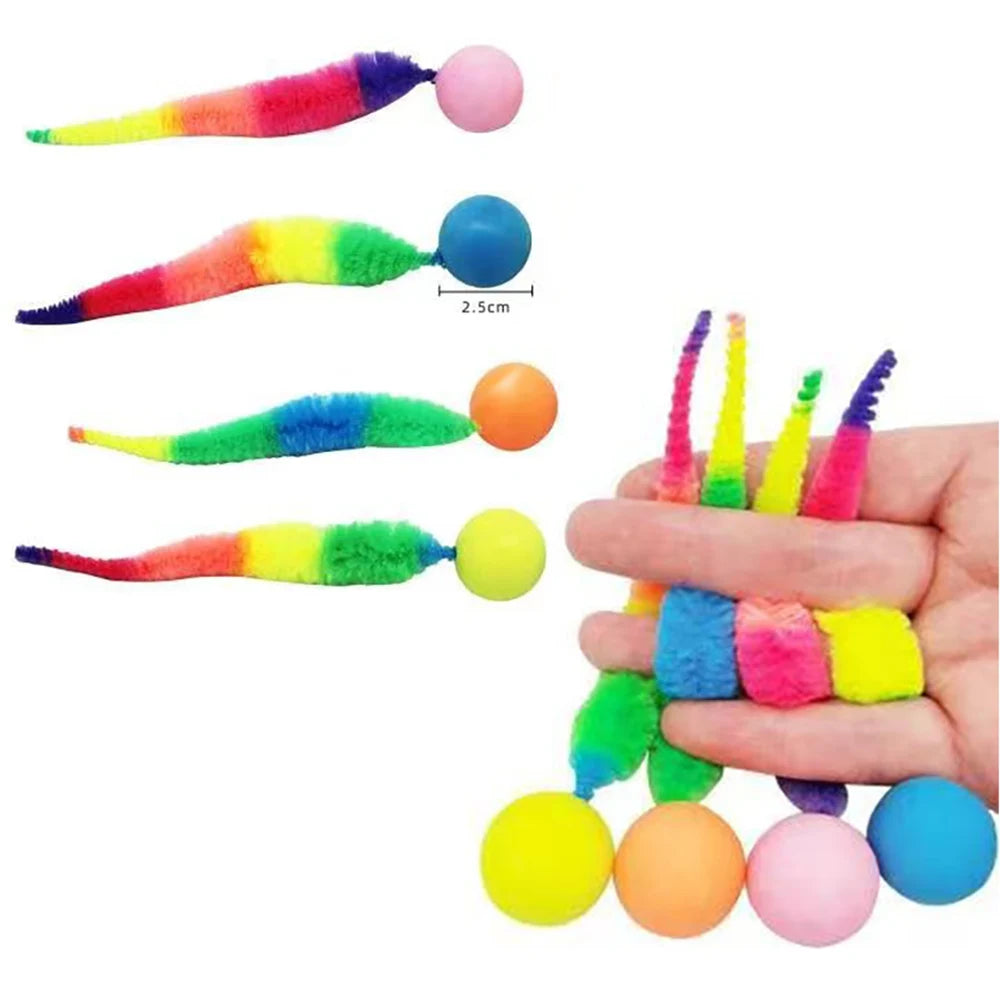 Wiggle Worm Fuzzy Cat Toy