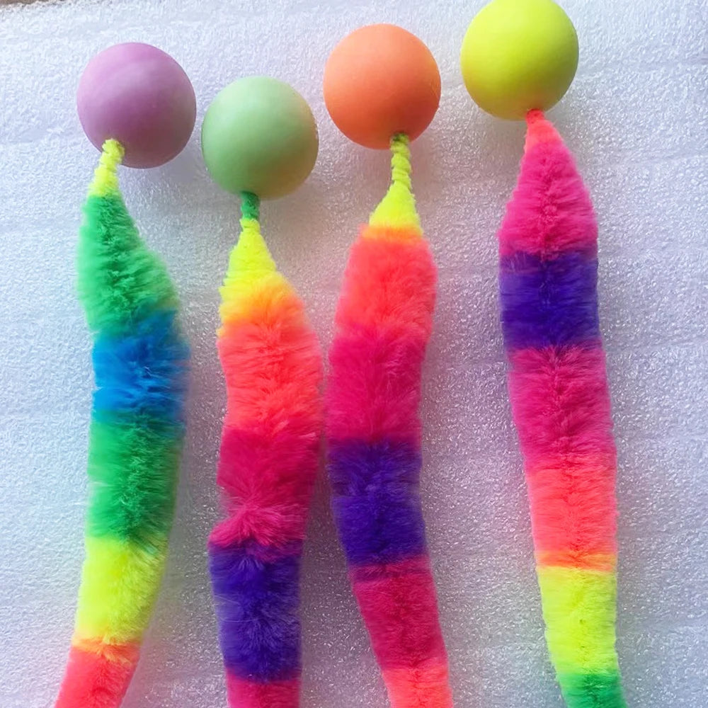 Wiggle Worm Fuzzy Cat Toy