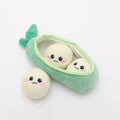 Pea Pod Plush Foraging Dog Toy