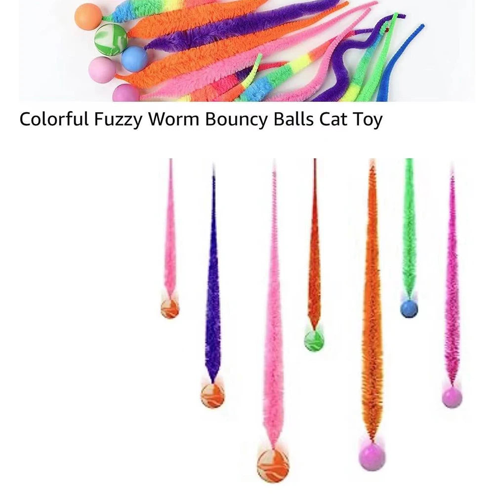 Wiggle Worm Fuzzy Cat Toy