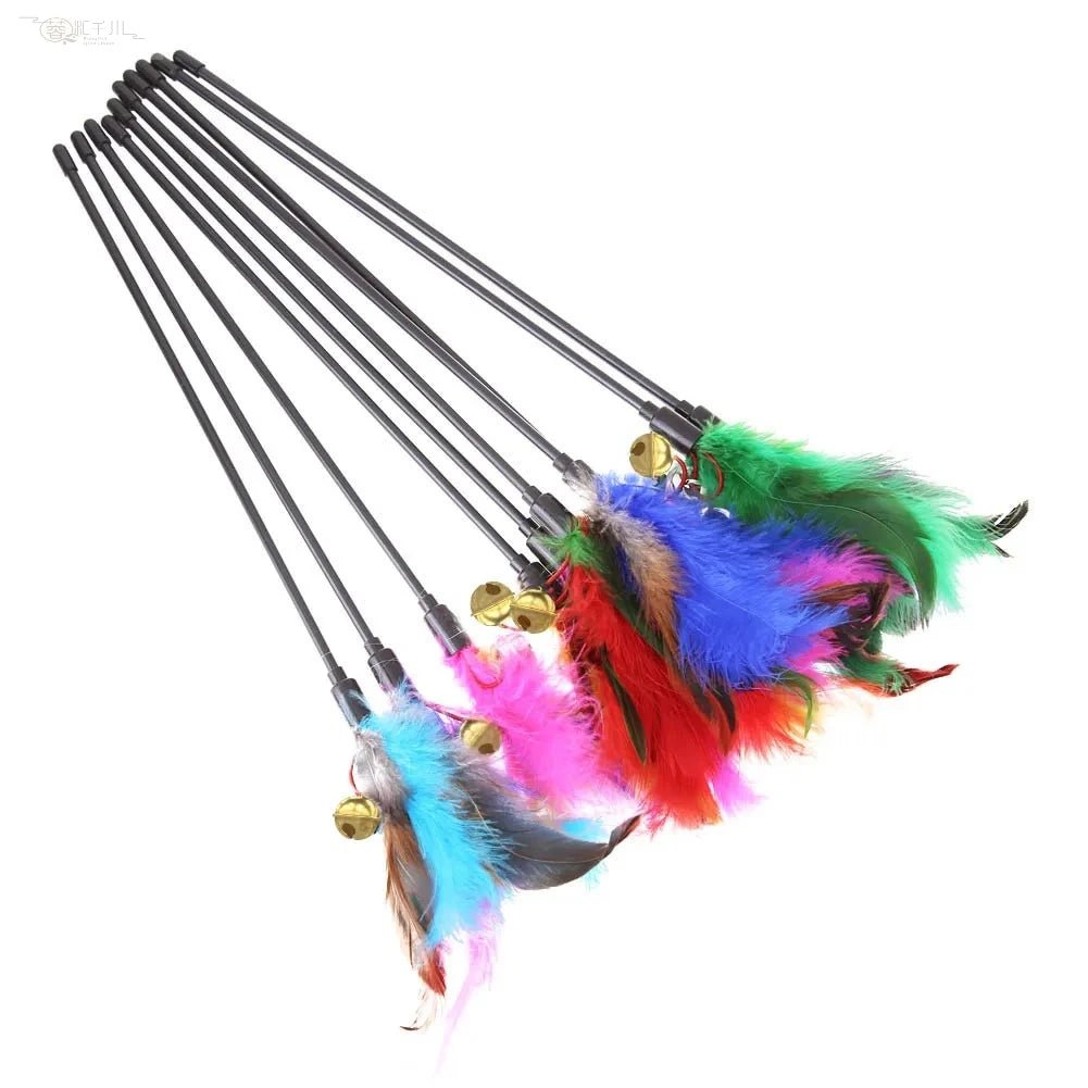 Feather Fiesta Cat Wand Set — 5 Pieces