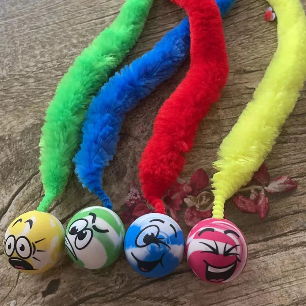 Wiggle Worm Fuzzy Cat Toy