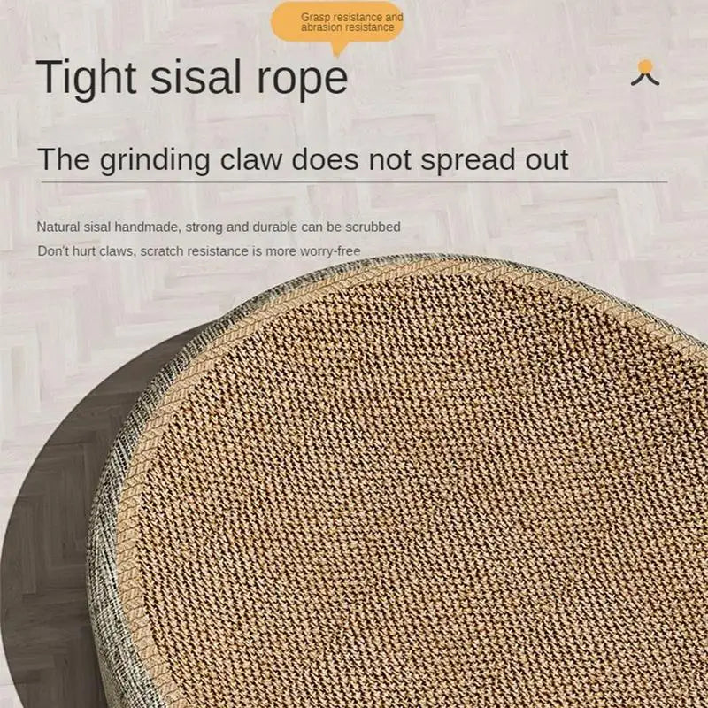 Oval Sisal Scratch & Lounge Cat Bed