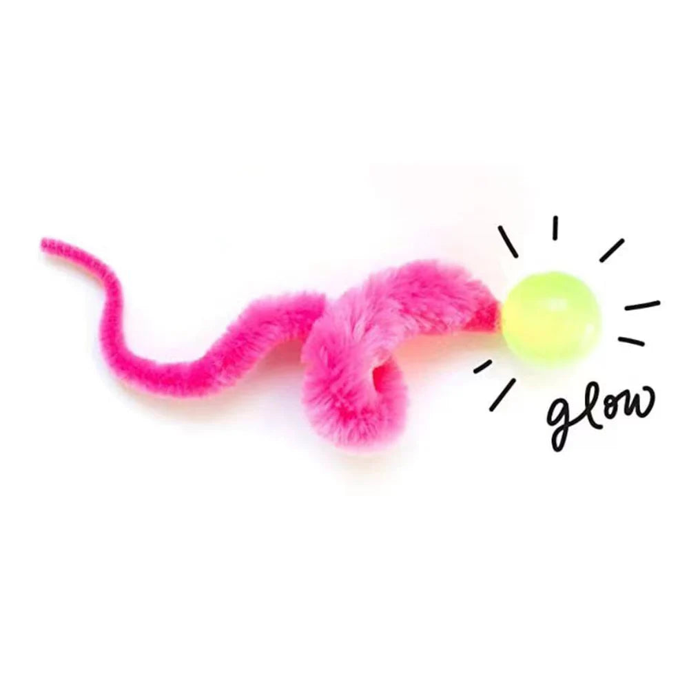 Wiggle Worm Fuzzy Cat Toy