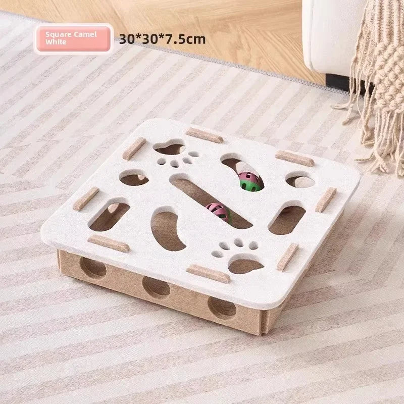 Peek & Bat Felt Cat Puzzle Box