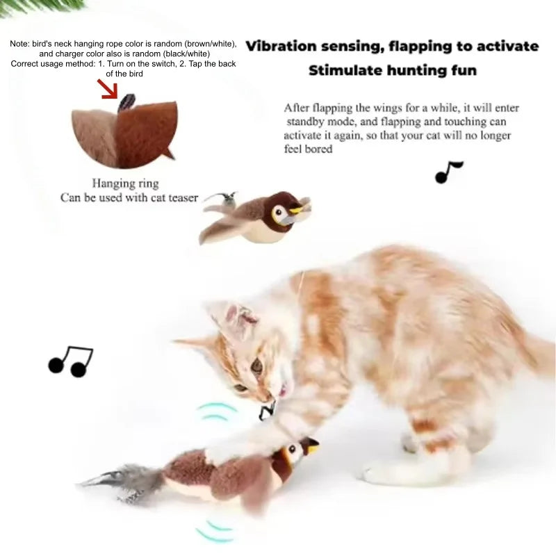 Chirp & Flutter Interactive Plush Bird