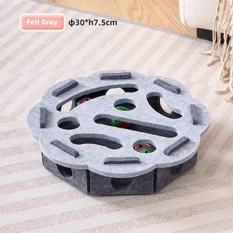 Peek & Bat Felt Cat Puzzle Box