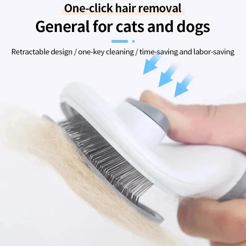 Press & Clean Pet Grooming Brush