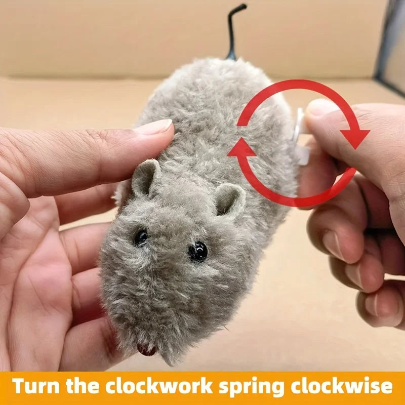Wind-Up Mouse Chase Cat Toy