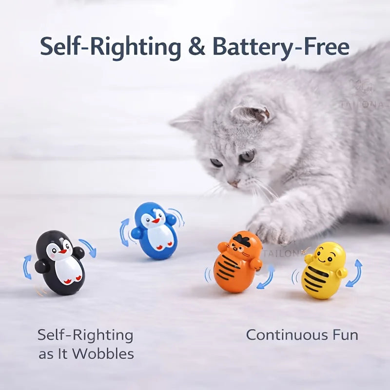 Wobble Roll Cat Toy Pack — 10 Pieces