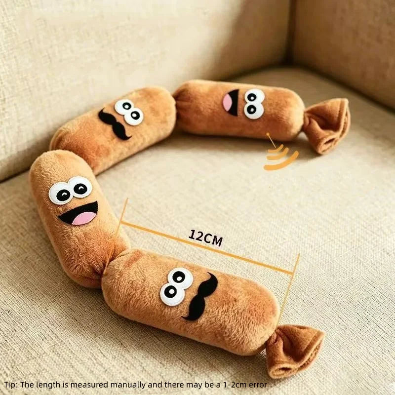Sausage Smile Squeaky Dog Toy